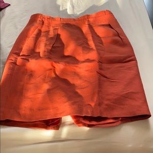Burnt orange skirt